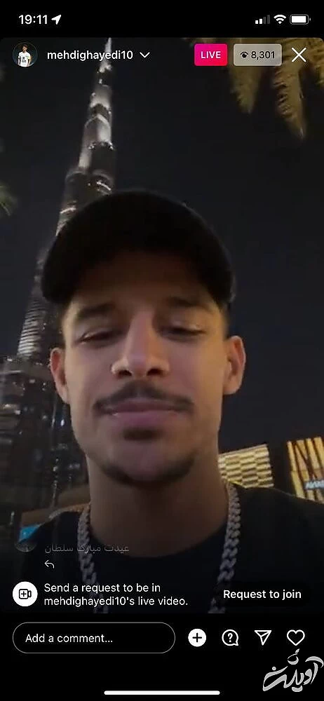 لایو مهدی قایدی پس از یک شایعه عجیب/عکس